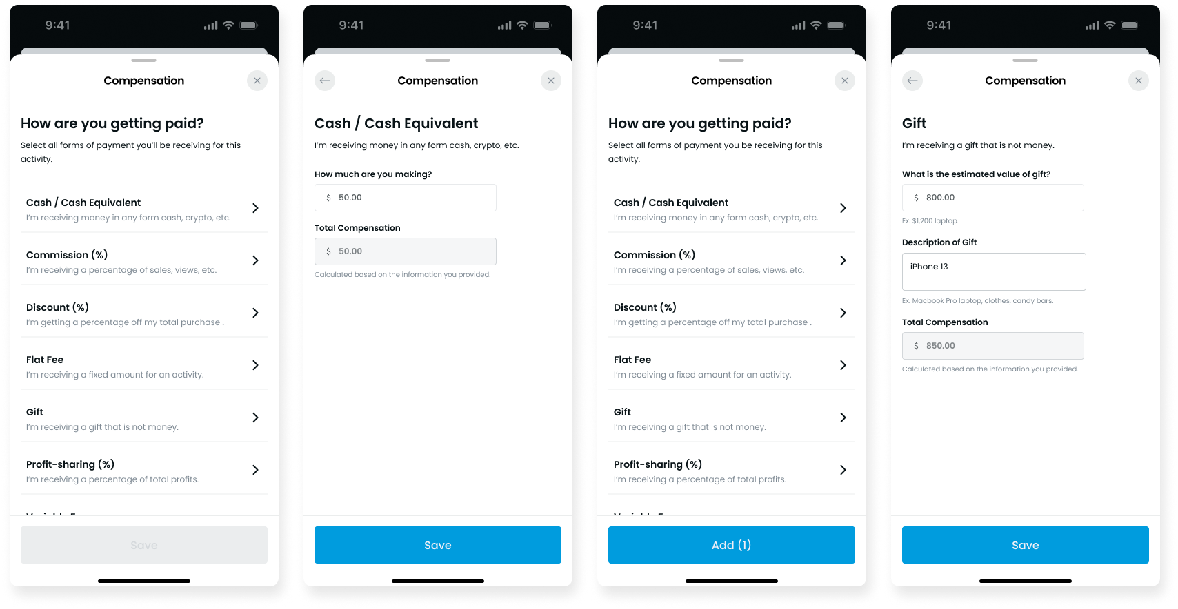 NIL Disclosures App – WILZN UX